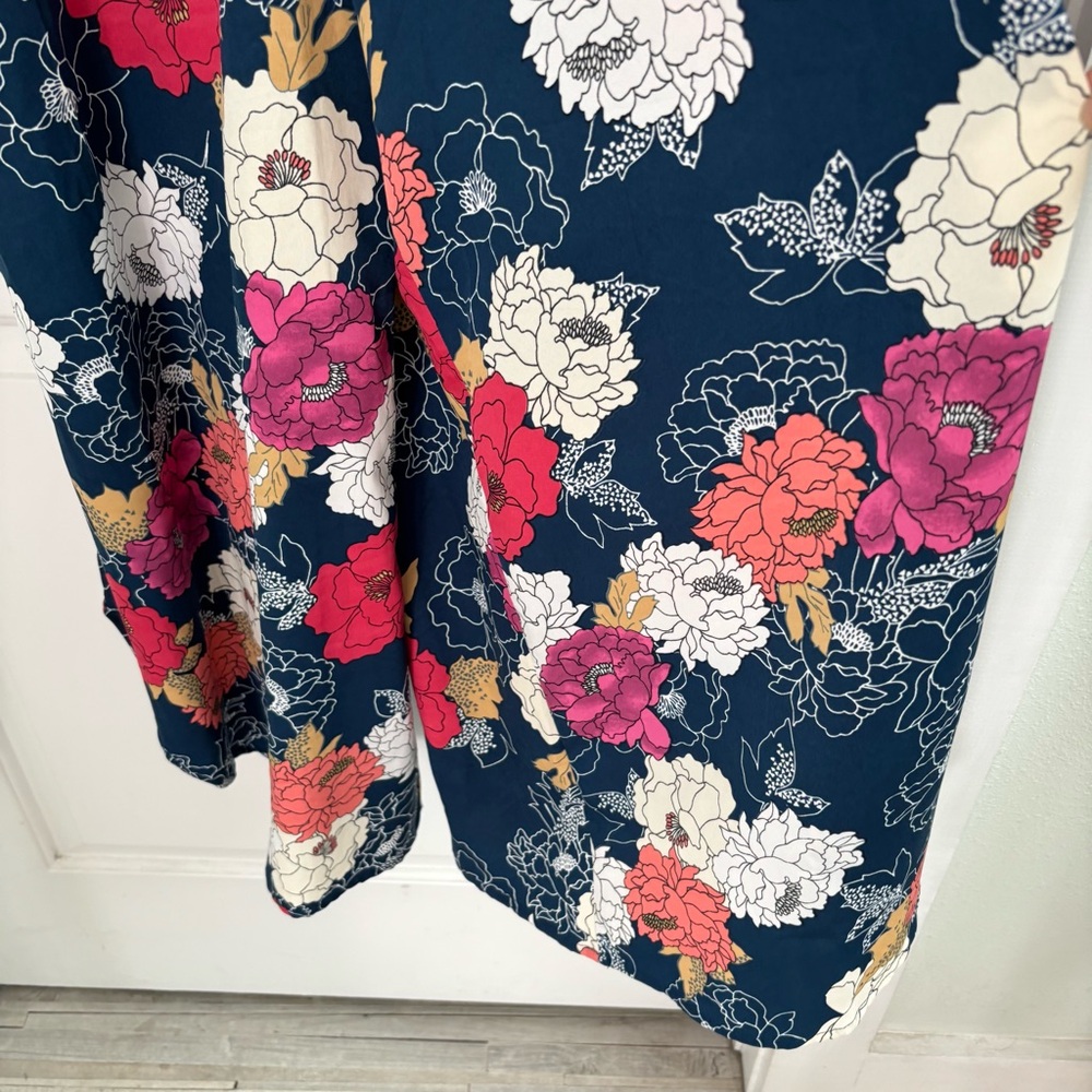 Band of the Free Floral Jumpsuit with Spaghetti Straps Wide Leg Pockets - Picture 6 of 15